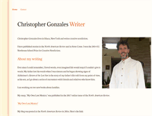 Tablet Screenshot of chrisgonzales.com